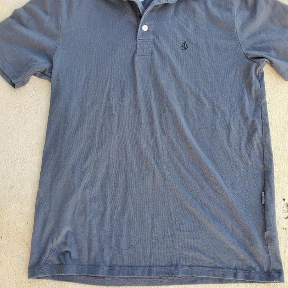 Volcom Men's Polo Shirt Charcoal Gray Short Sleeve Classic Size Small - Picture 9 of 16